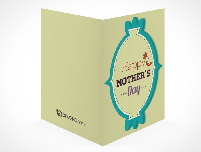 Sample new ideas on this holiday Bi-Fold Greeting Card Mockup 13