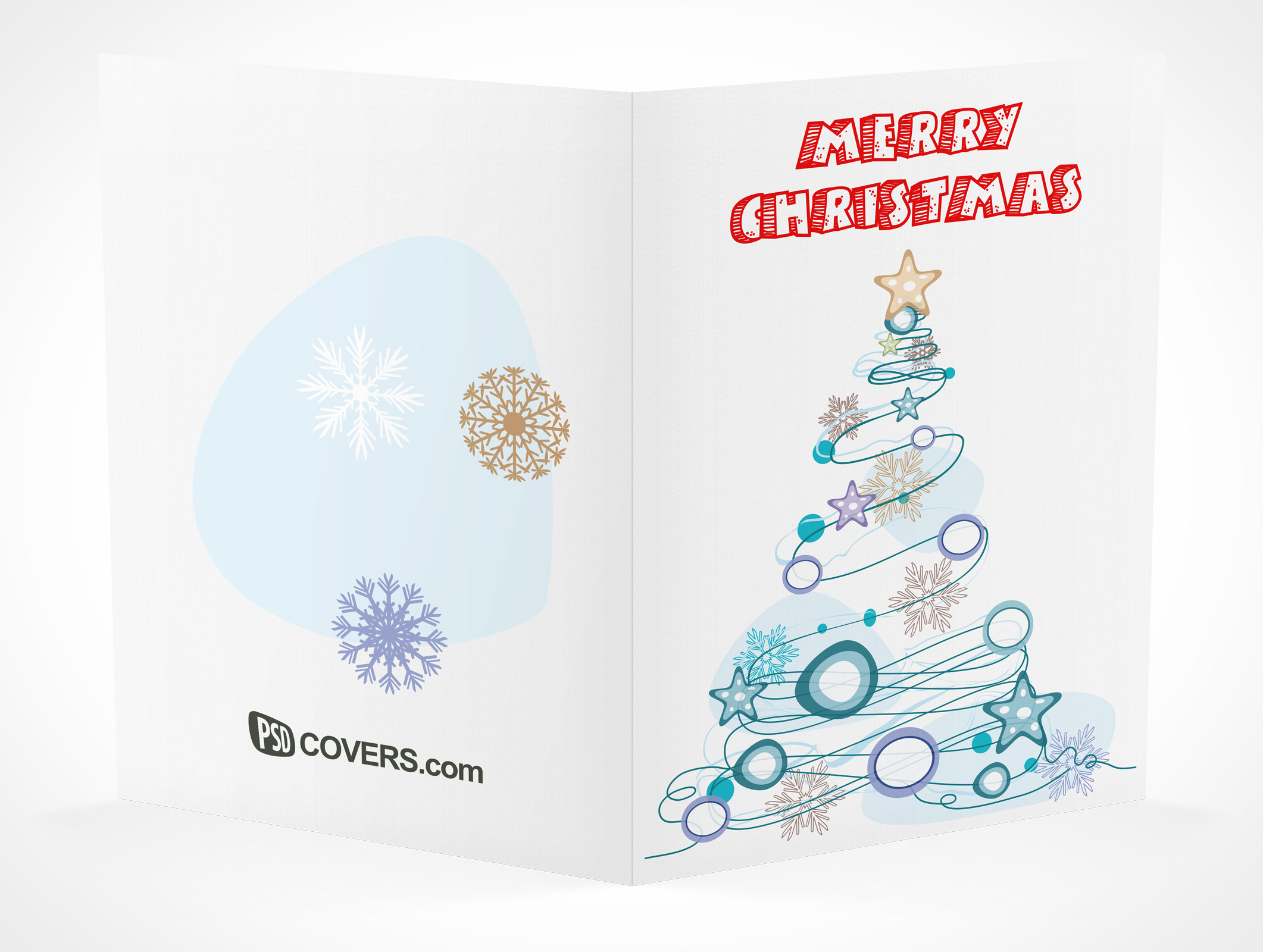 Bi-Fold Greeting Card Mockup 14r2