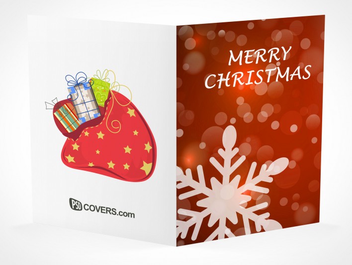 Present holiday designs with our Bi-Fold Greeting Card Mockup 14