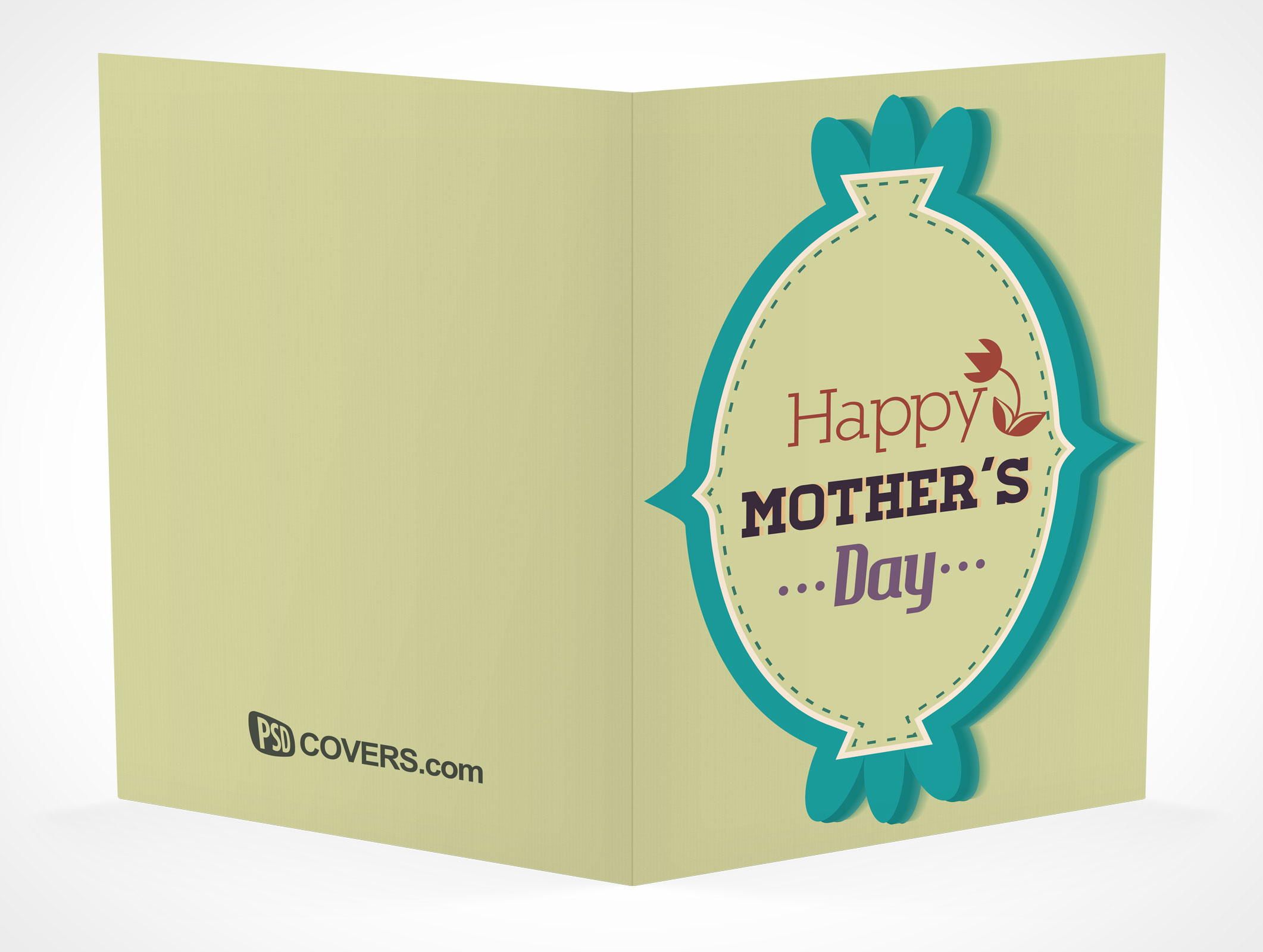 Bi-Fold Greeting Card Mockup 14r5