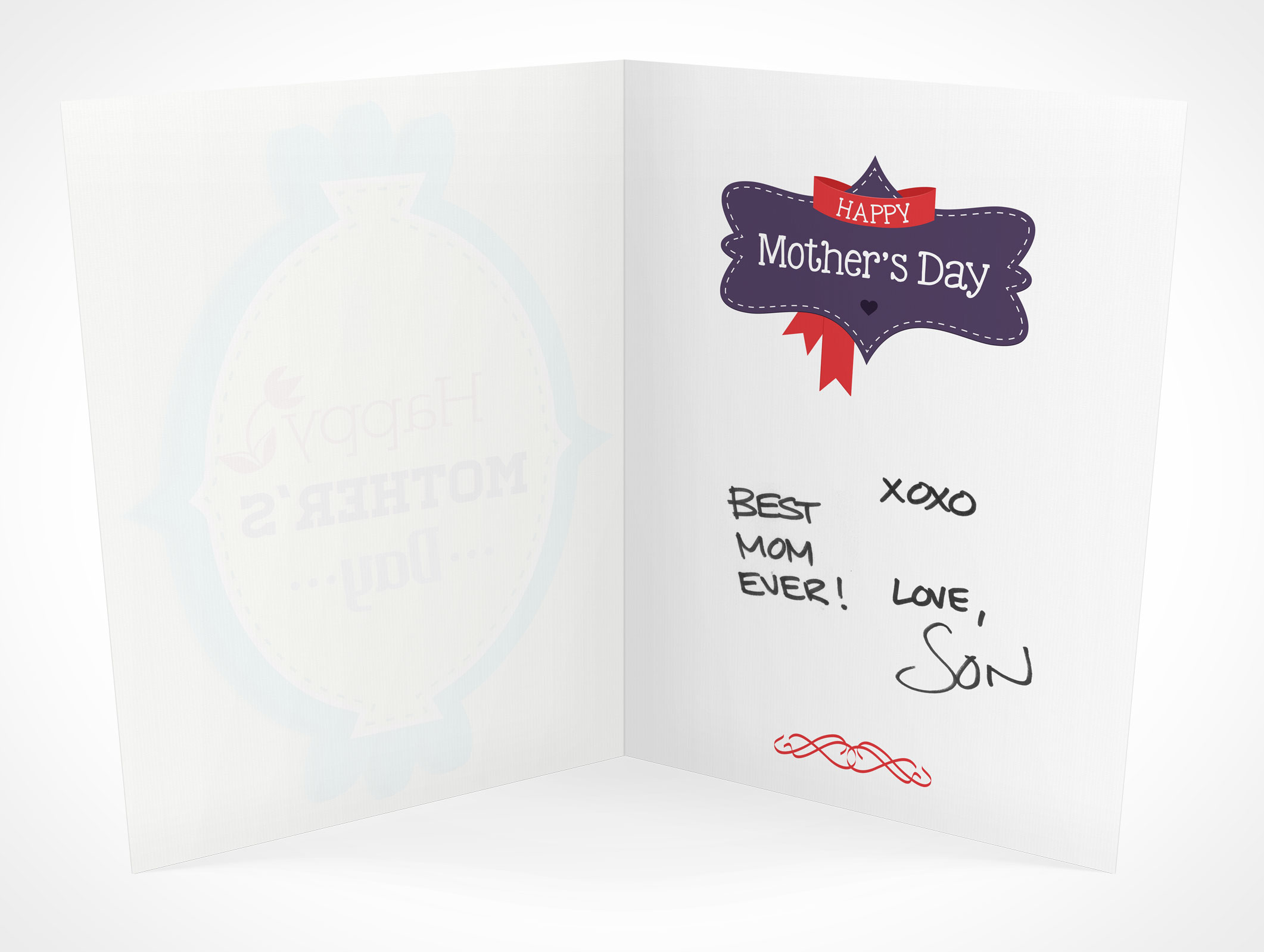 Bi-Fold Greeting Card Mockup 15r5