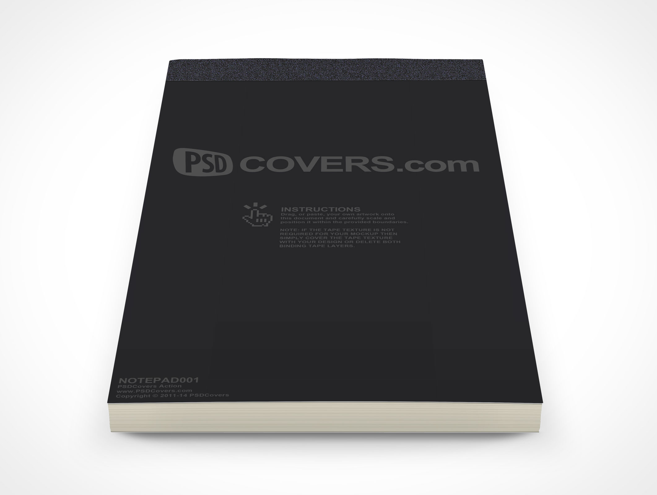 Tape Bound Notepad Mockup 1
