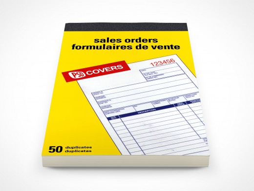 PSD Mockup Notepad Staples Sales Receipts