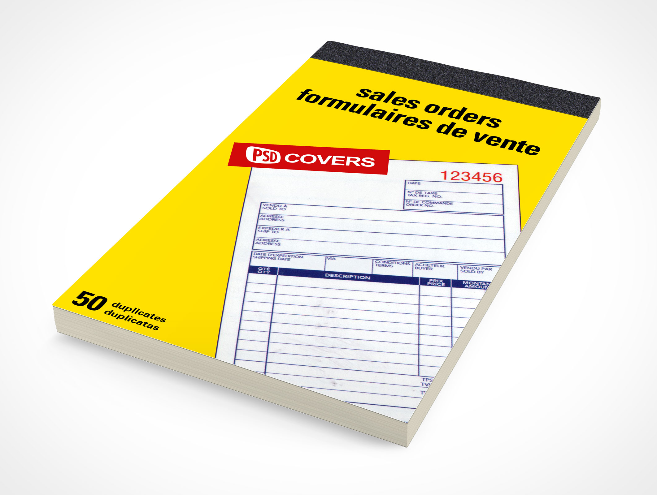 Tape Bound Notepad Mockup 2r2