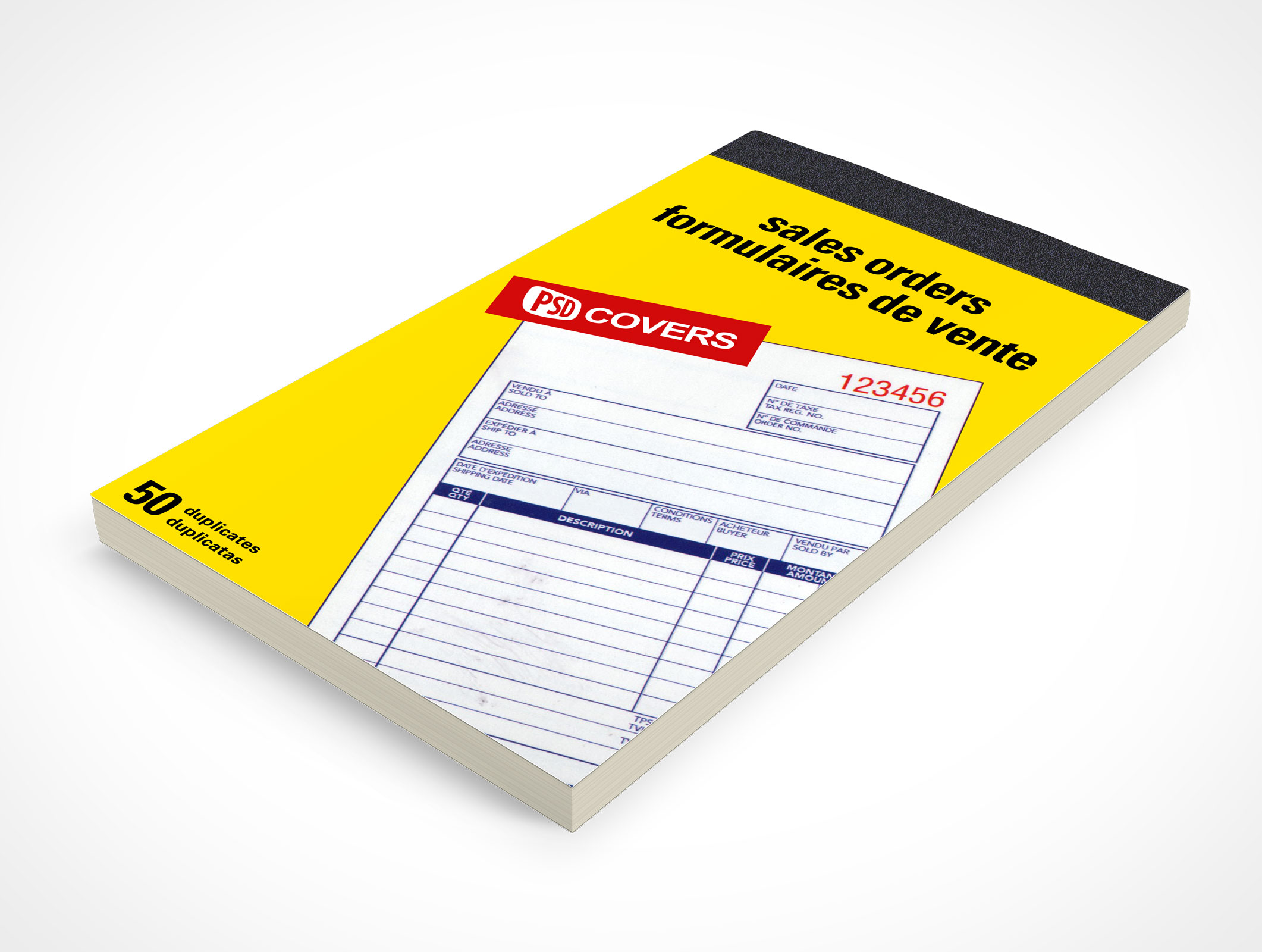 Tape Bound Notepad Mockup 3r2