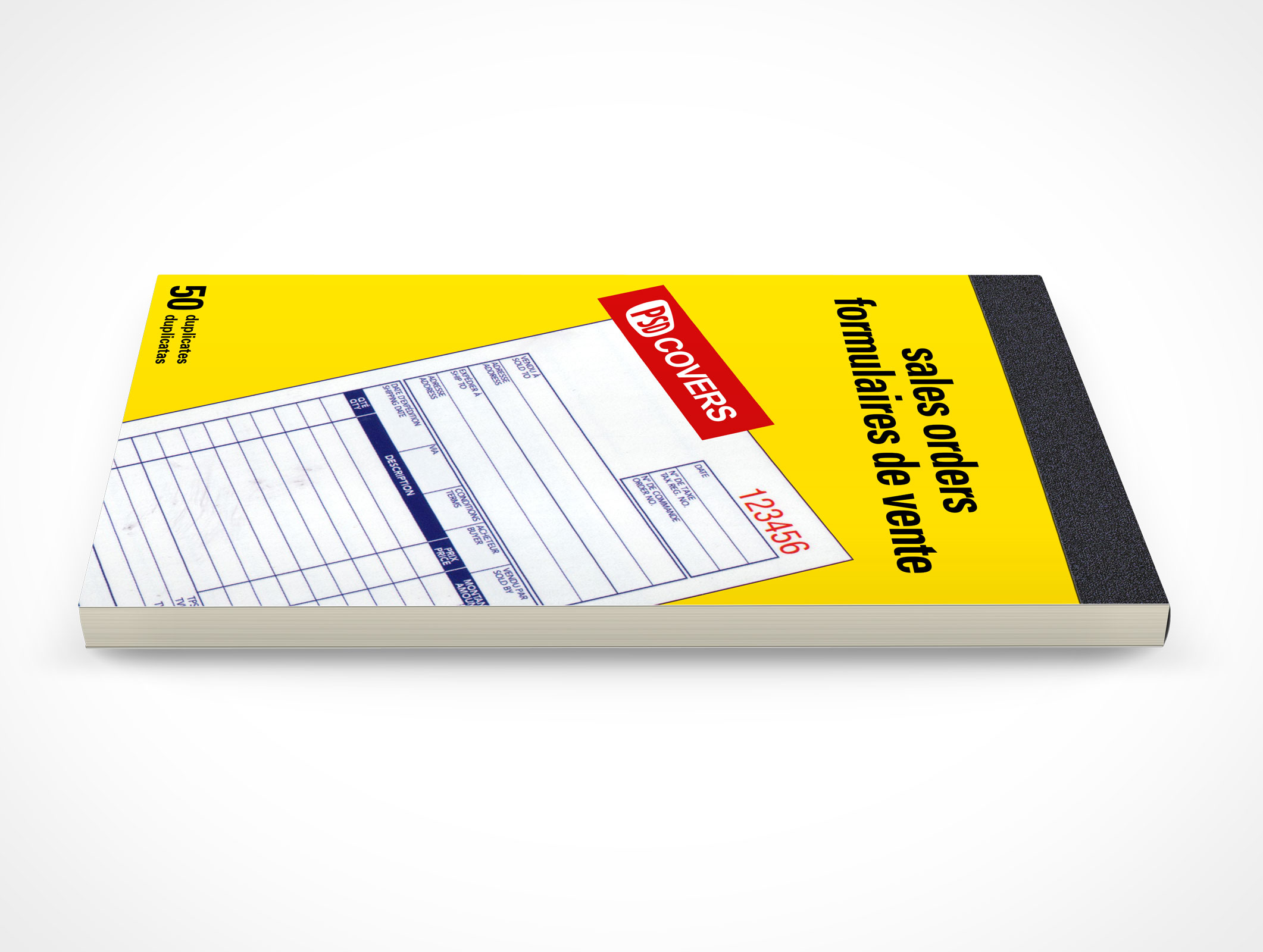 Tape Bound Notepad Mockup 5r2