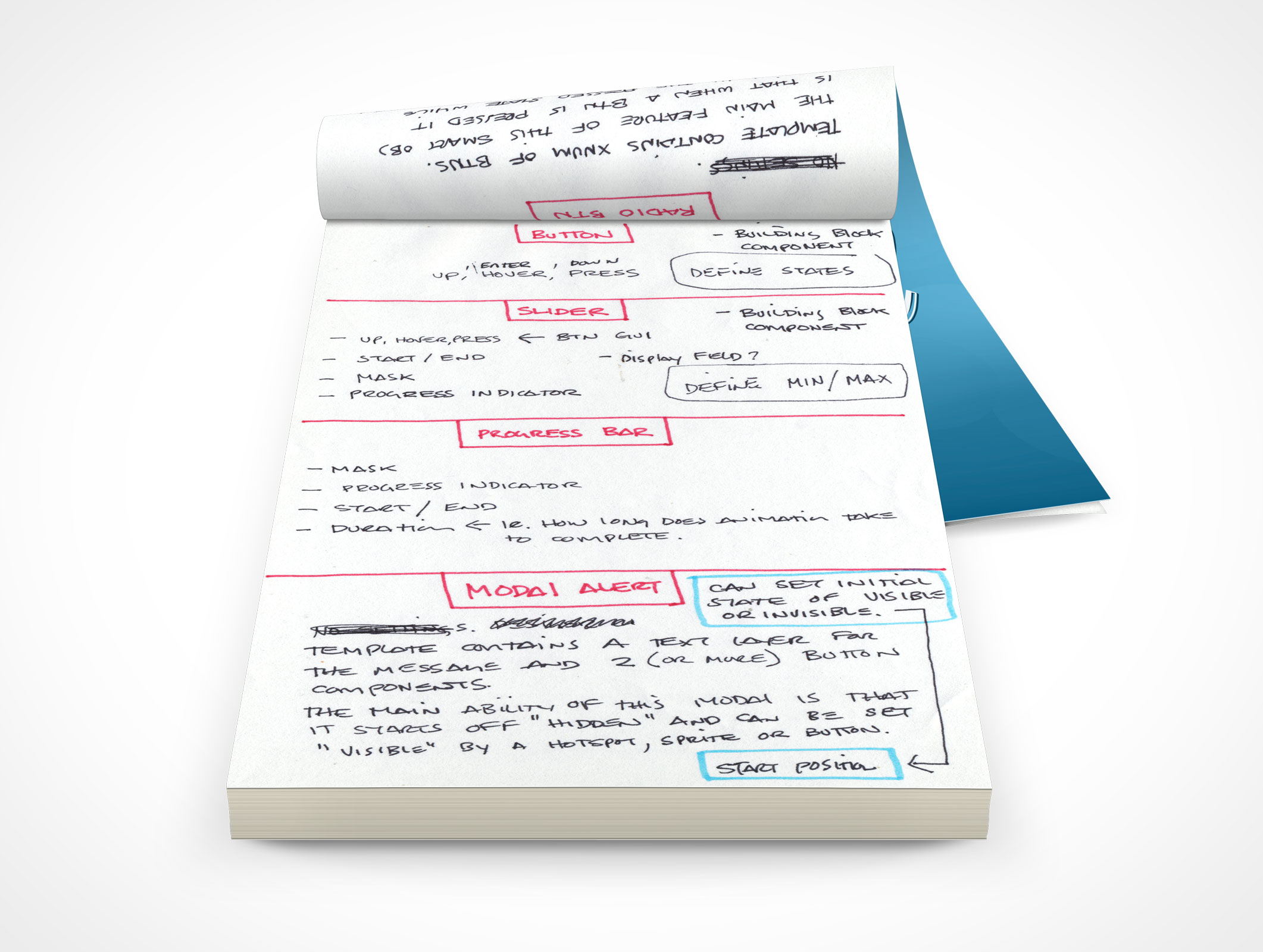 Tape Bound Notepad Mockup 6r5