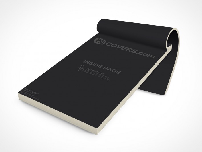 Visualize brand in context with our Tape Bound Notepad Mockup 7