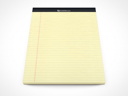 PSD Mockup Office Stationary Lined Paper Pad