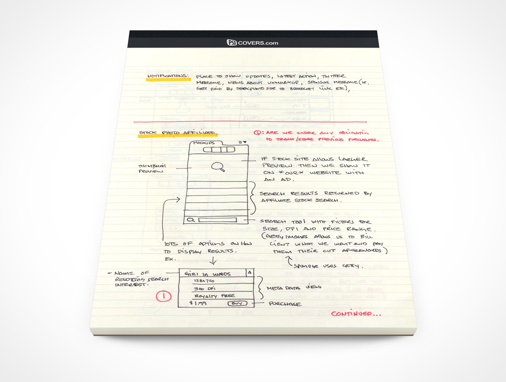 Stationery Notepad Mockup 1r3