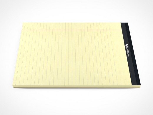 PSD Mockup Office Stationary Lined Paper Pad