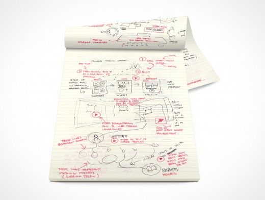 Stationery Notepad Mockup 5r