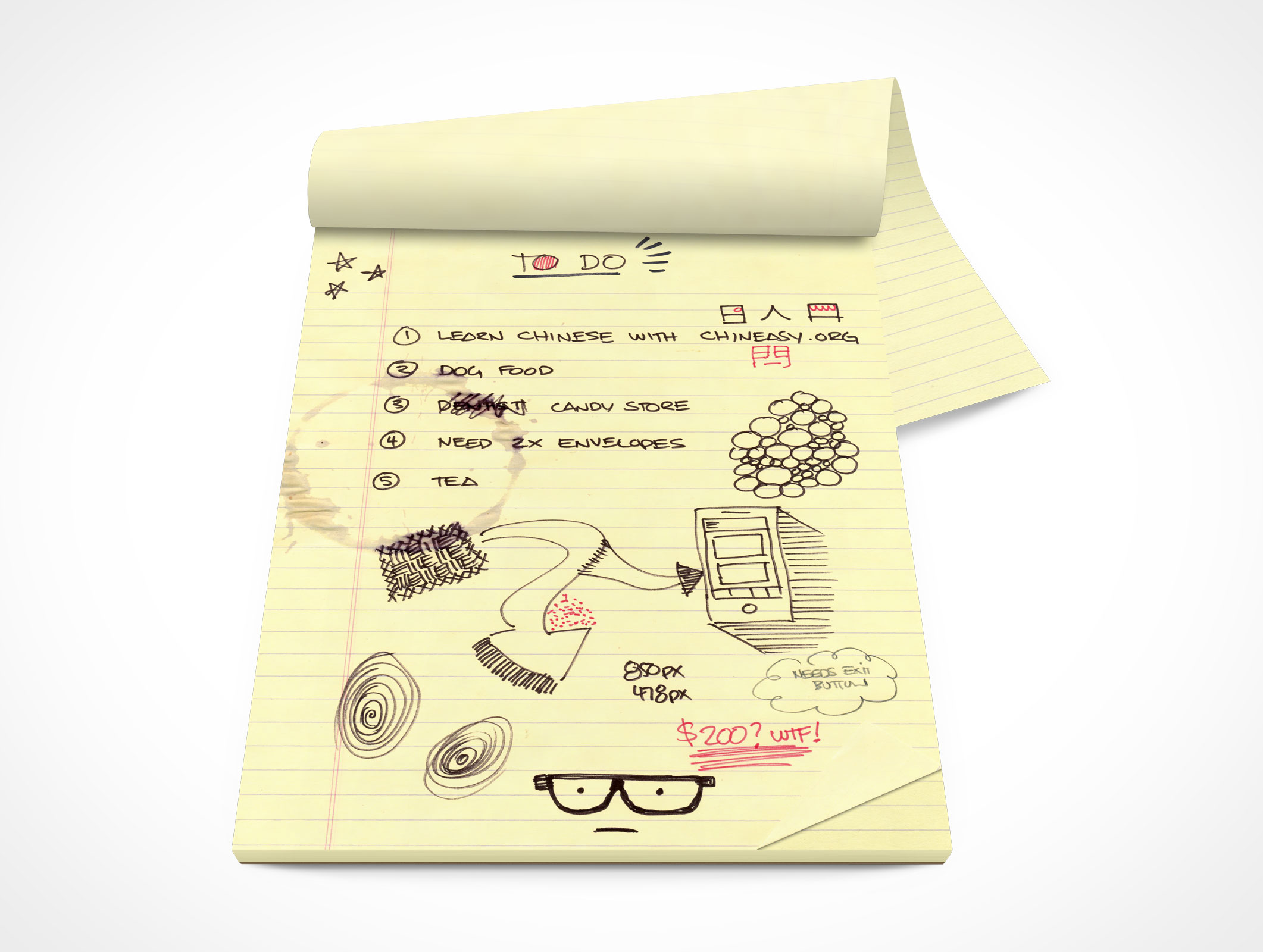 Stationery Notepad Mockup 5r4