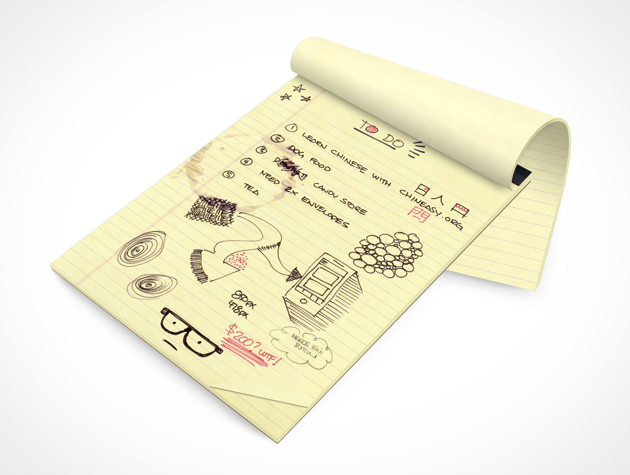 Stationery Notepad Mockup 6r5