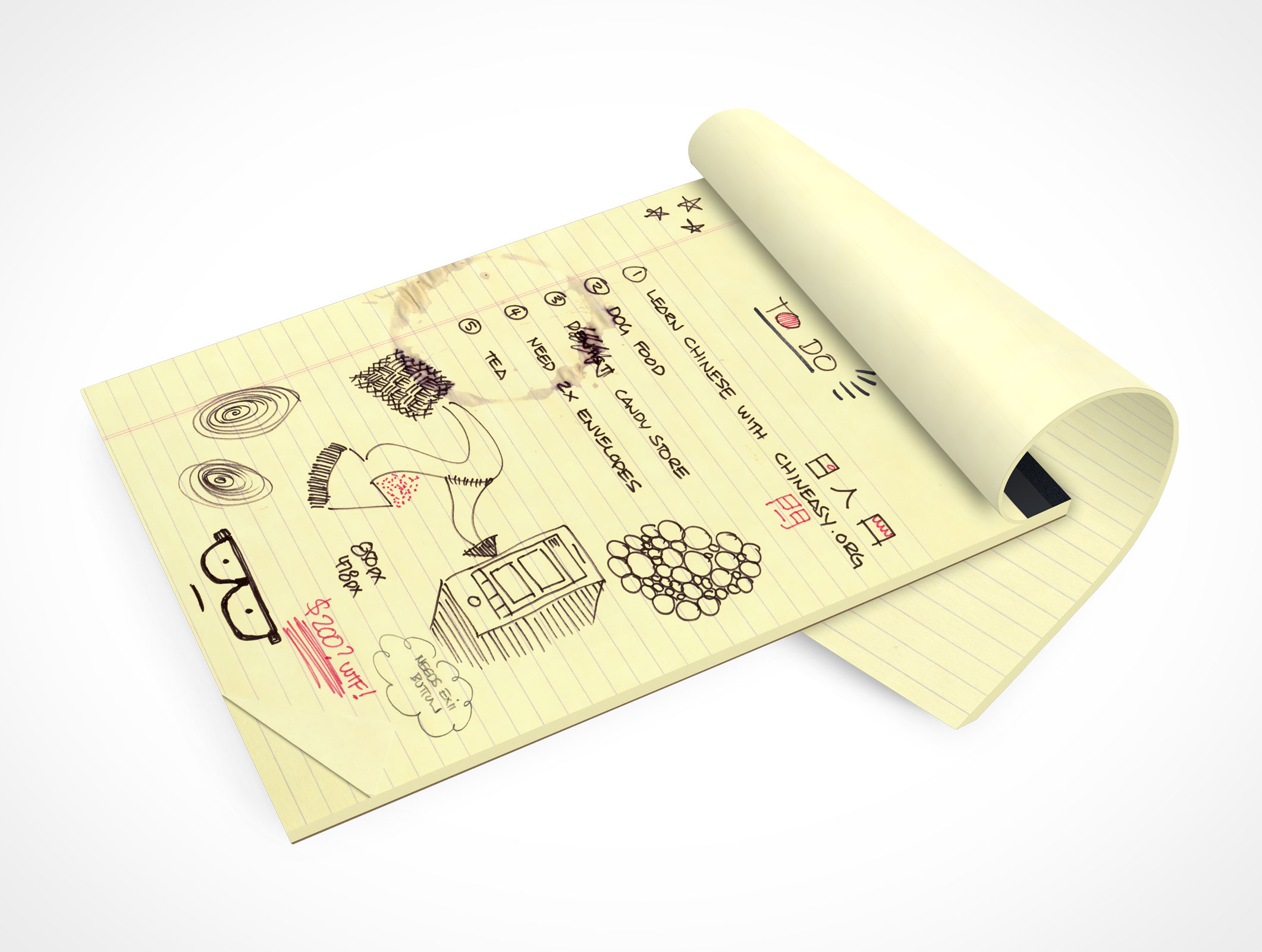 Stationery Notepad Mockup 7r5