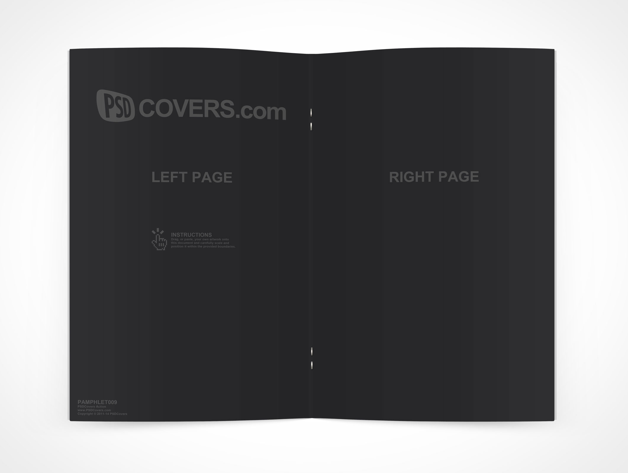 Stitched Pamphlet Mockup 9