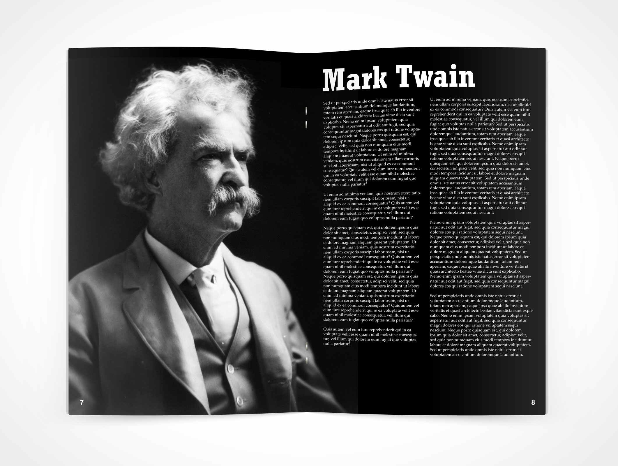 Stitched Pamphlet Mockup 9r3