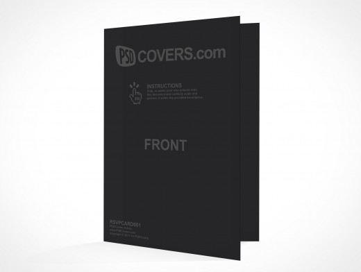 Bi-Fold RSVP Card Mockup 1