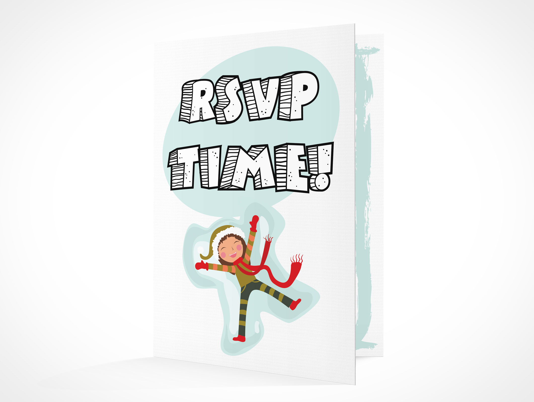 Bi-Fold RSVP Card Mockup 1r4