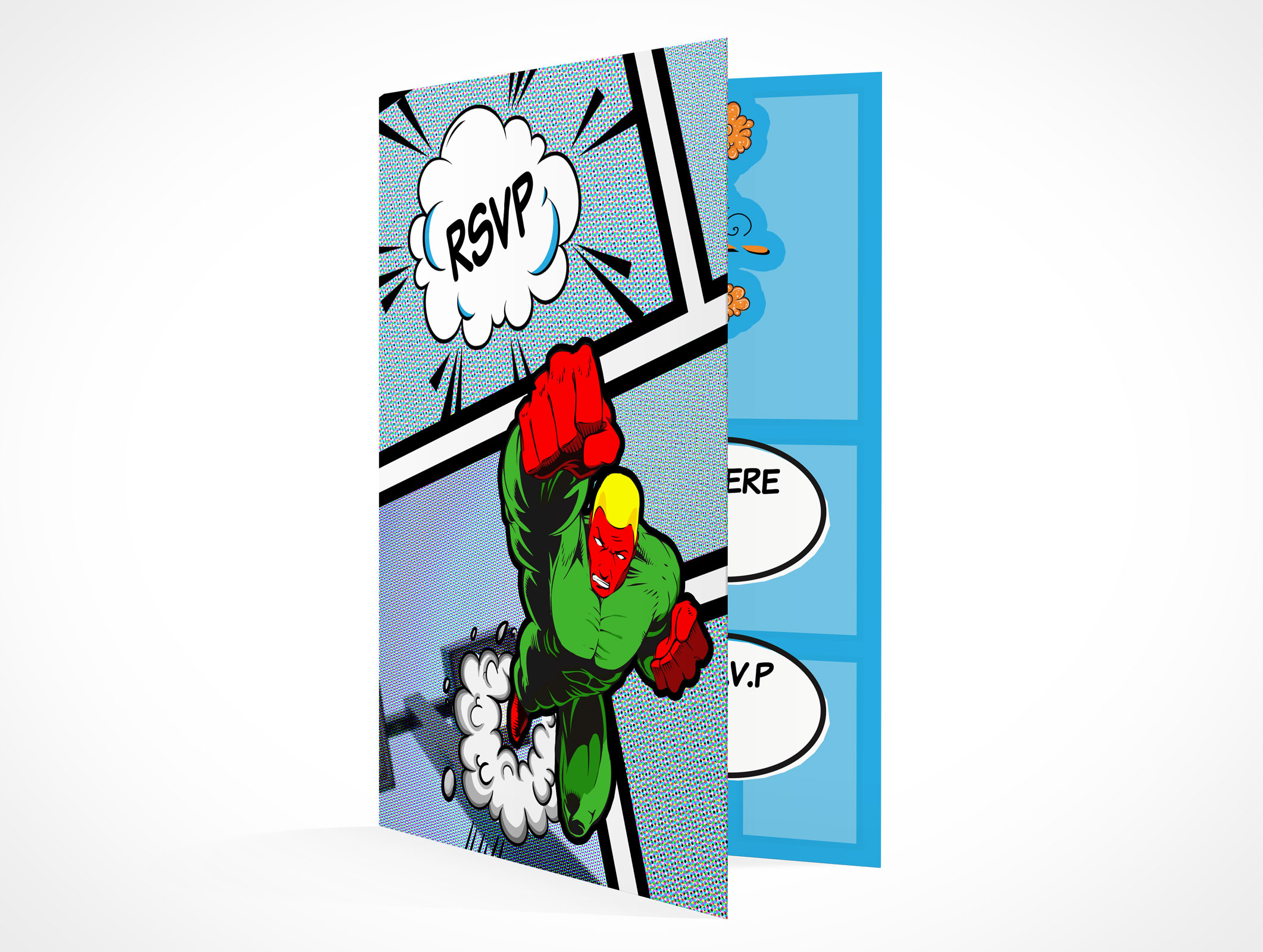 Bi-Fold RSVP Card Mockup 2r3