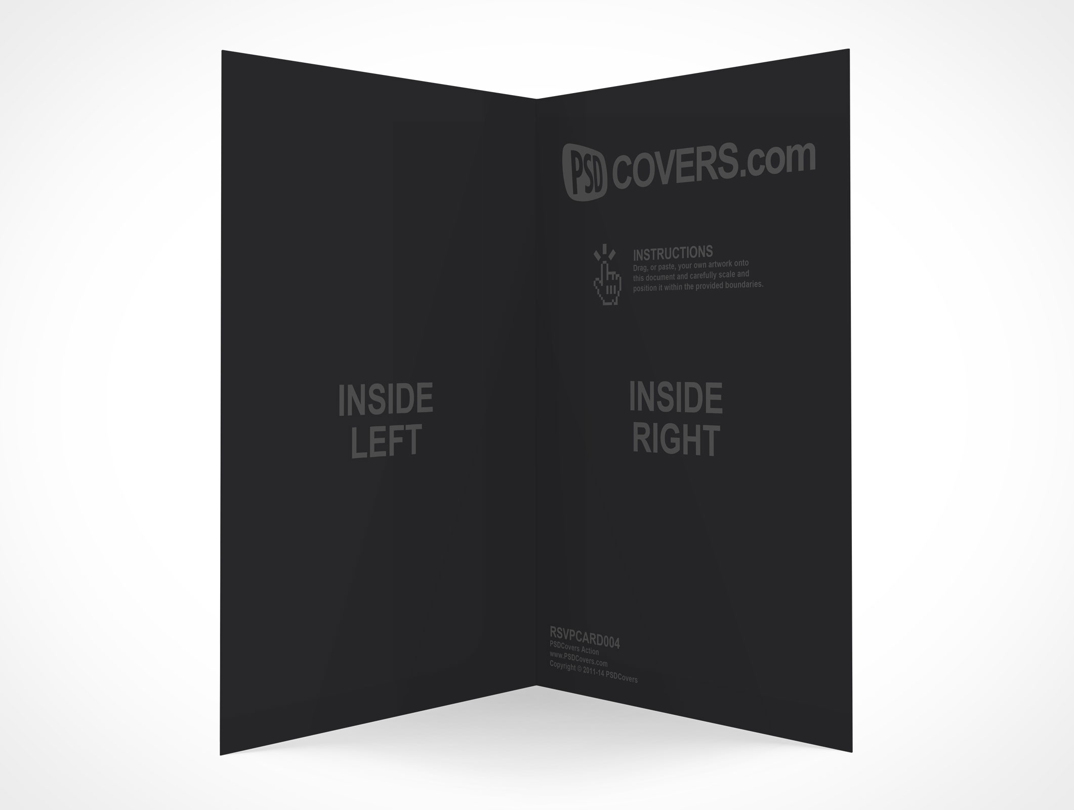 Bi-Fold RSVP Card Mockup 4