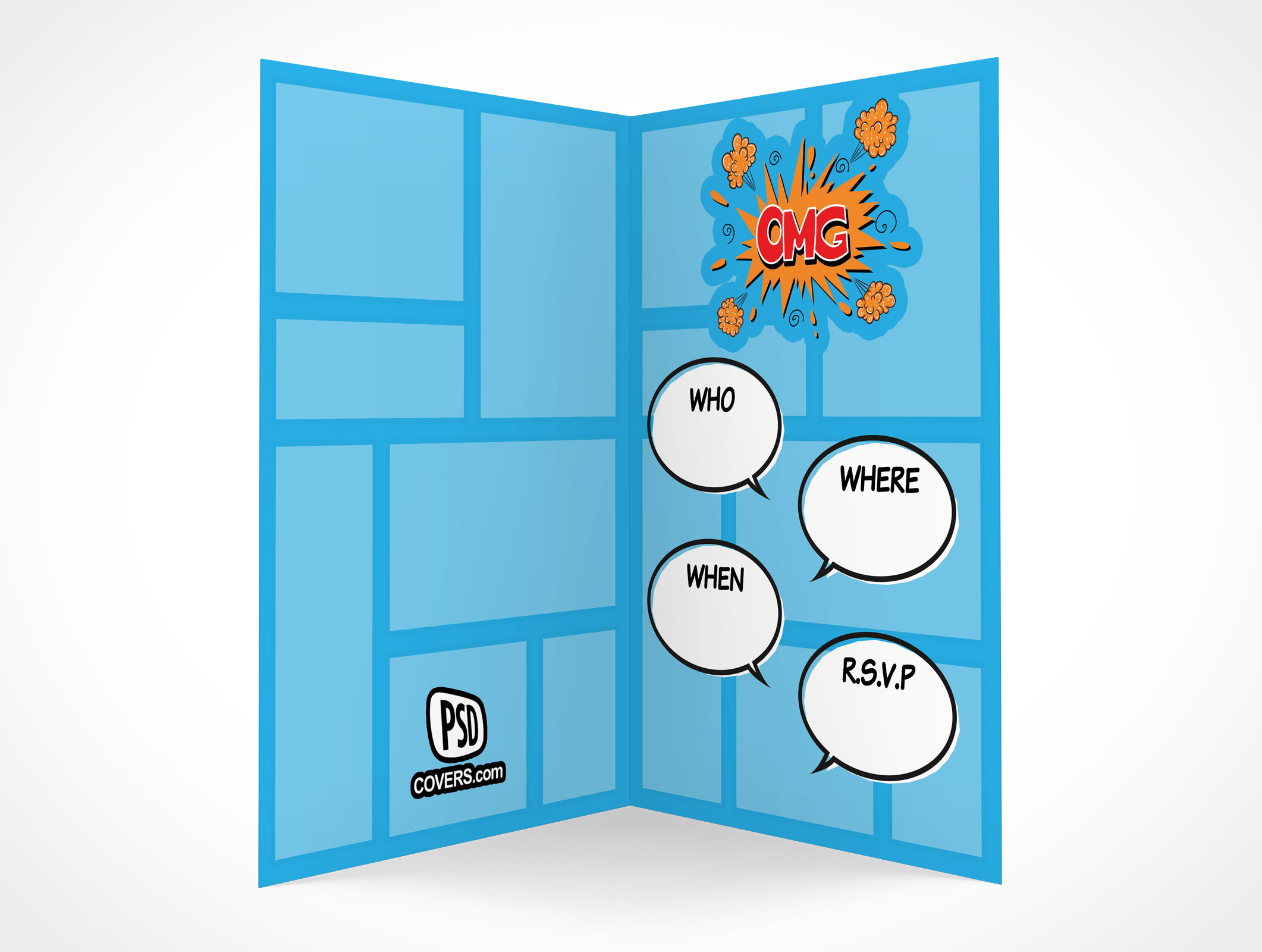 Bi-Fold RSVP Card Mockup 4r3
