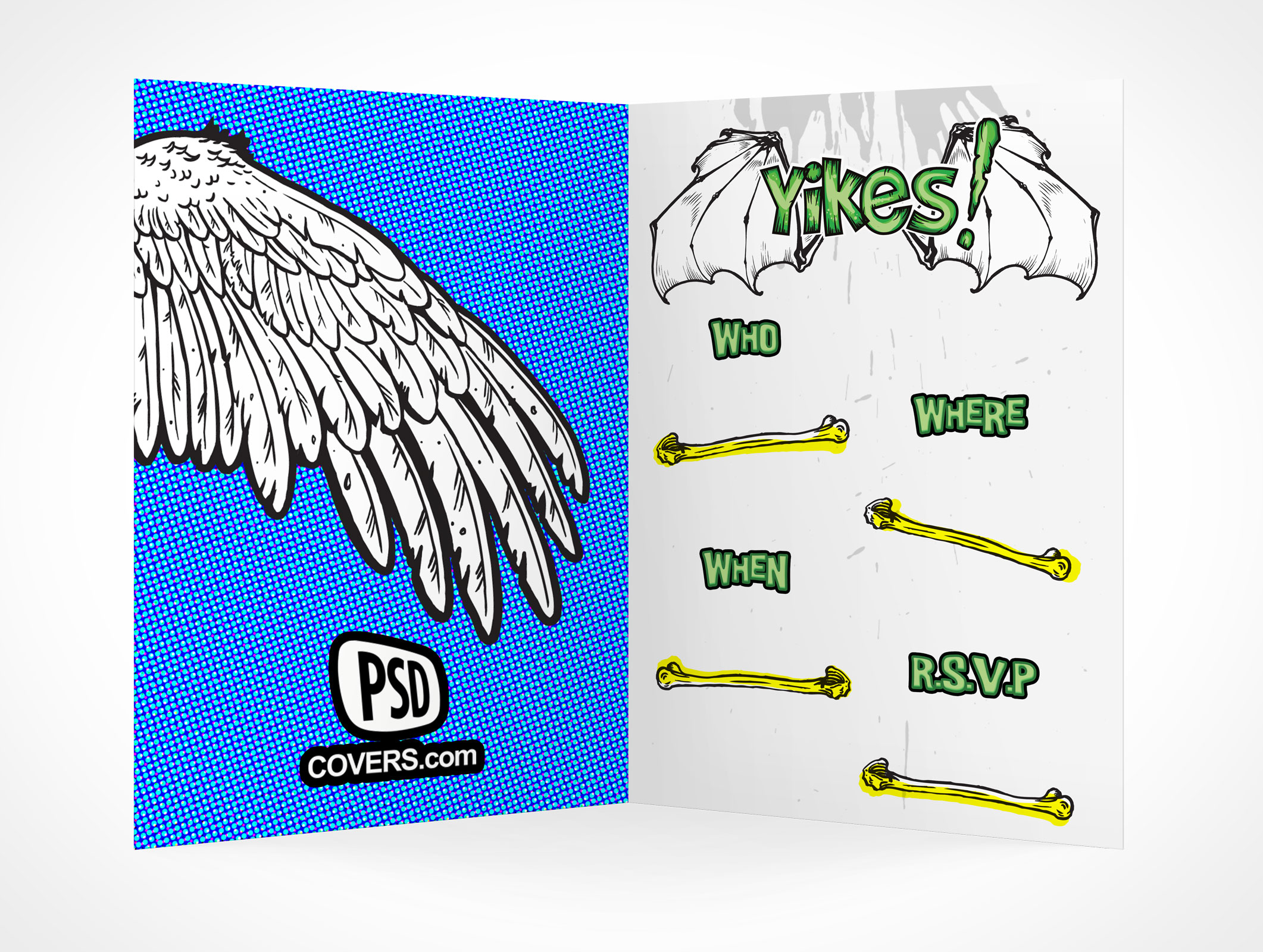 Bi-Fold RSVP Card Mockup 5r4