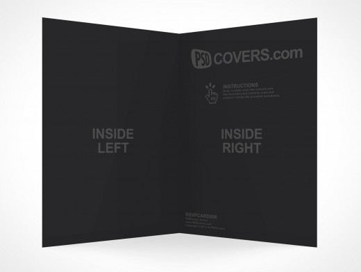 Bi-Fold RSVP Card Mockup 6