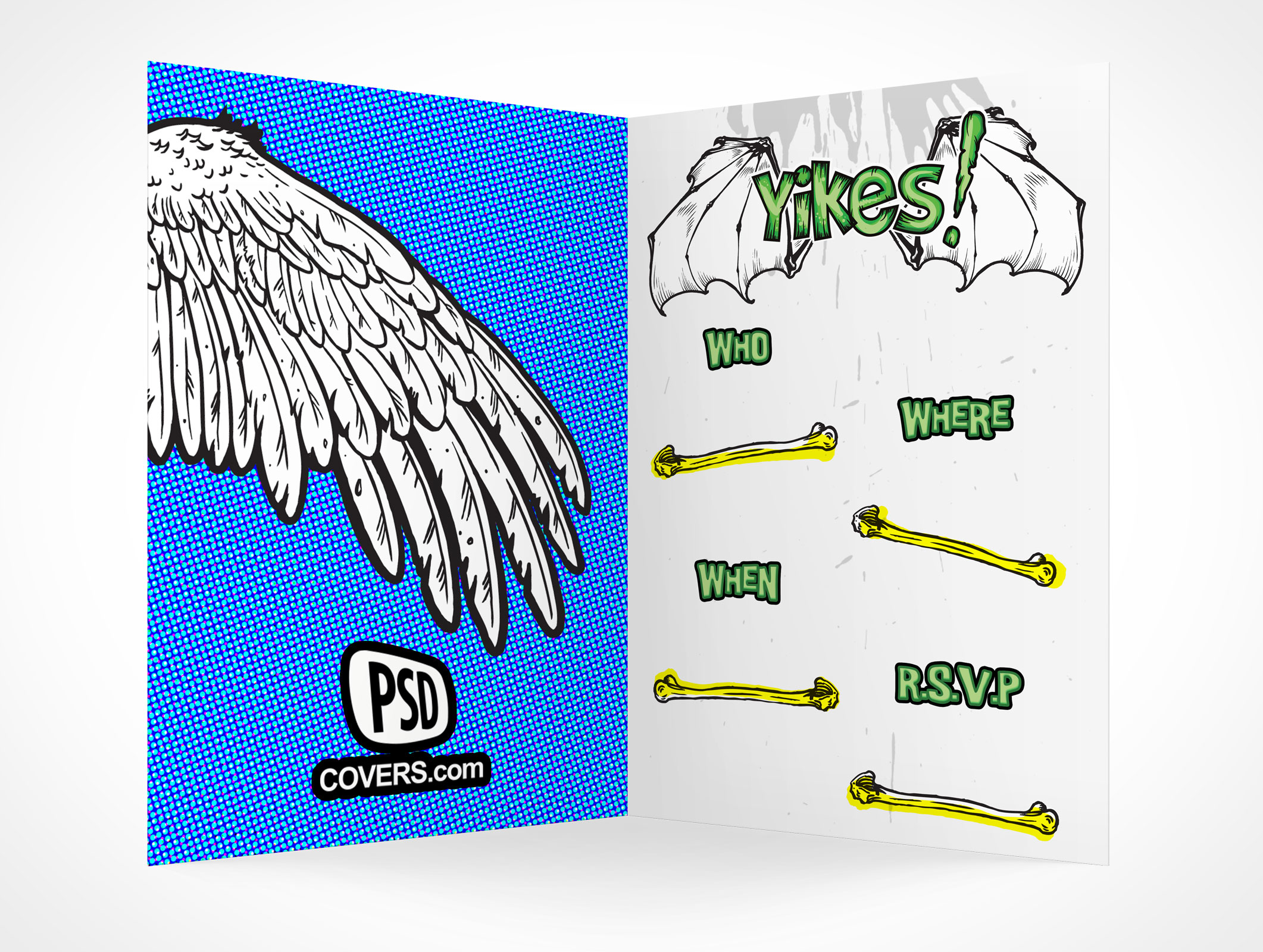 Bi-Fold RSVP Card Mockup 6r3