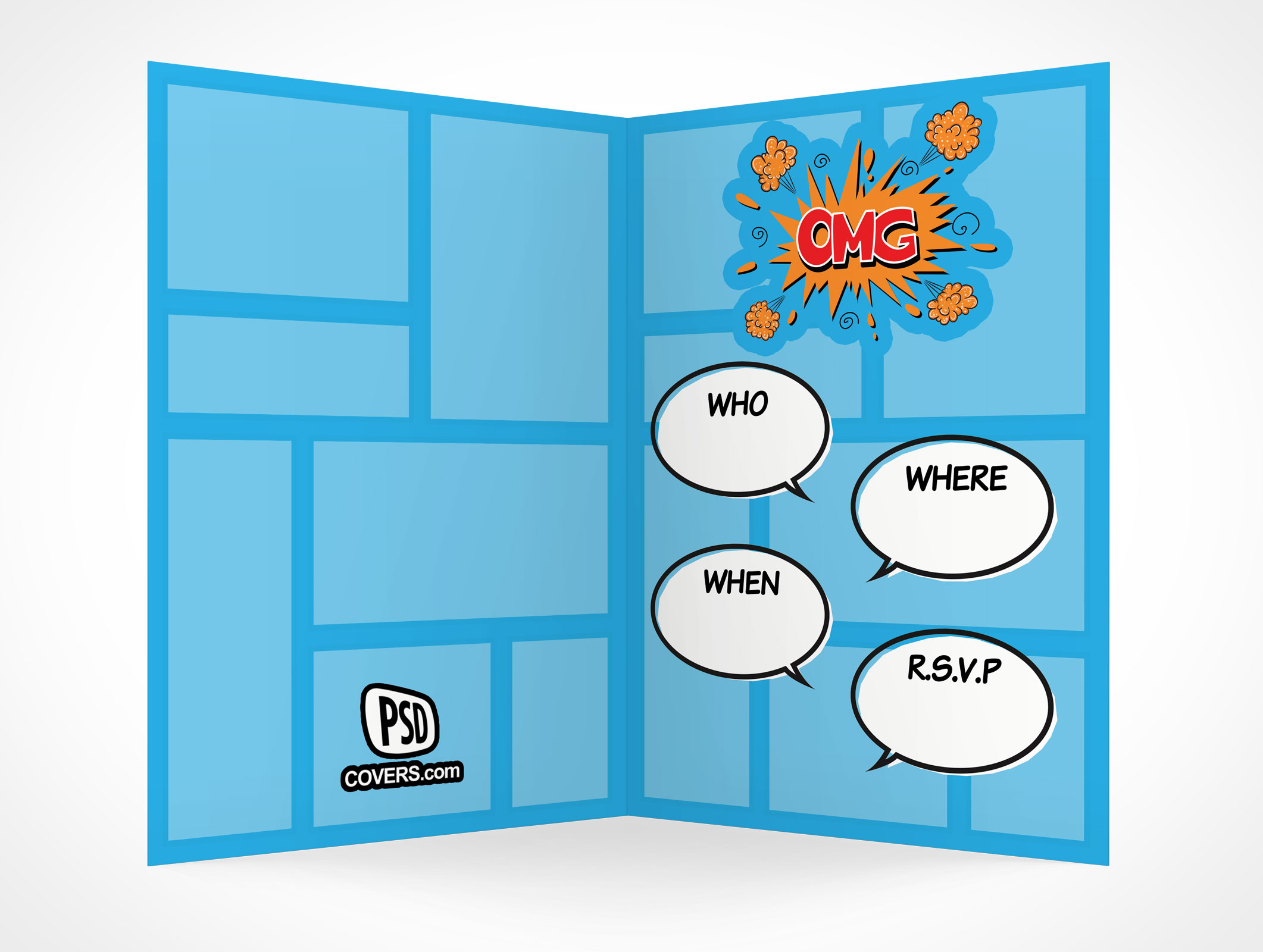 Bi-Fold RSVP Card Mockup 6r4