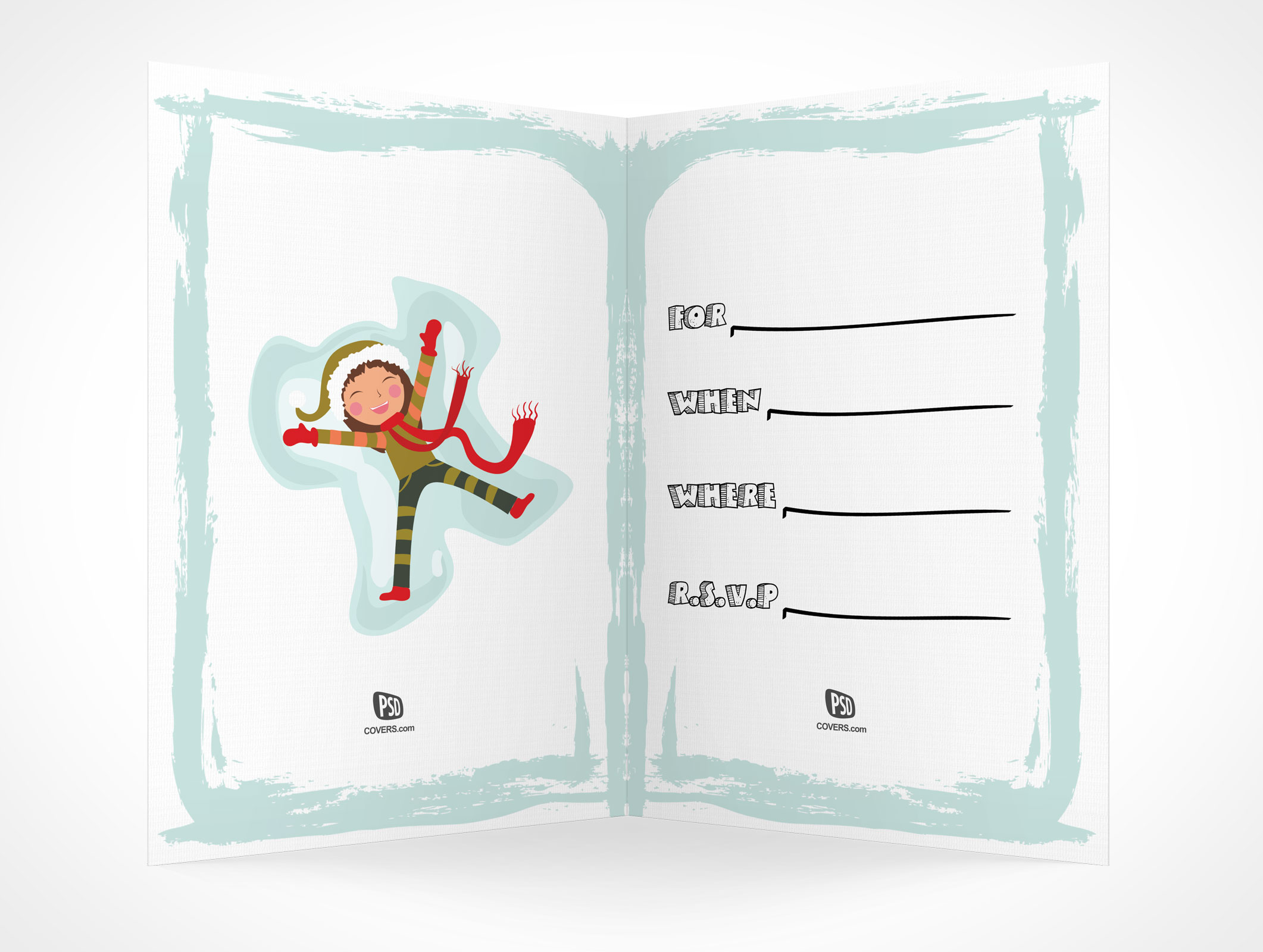 Bi-Fold RSVP Card Mockup 6r5