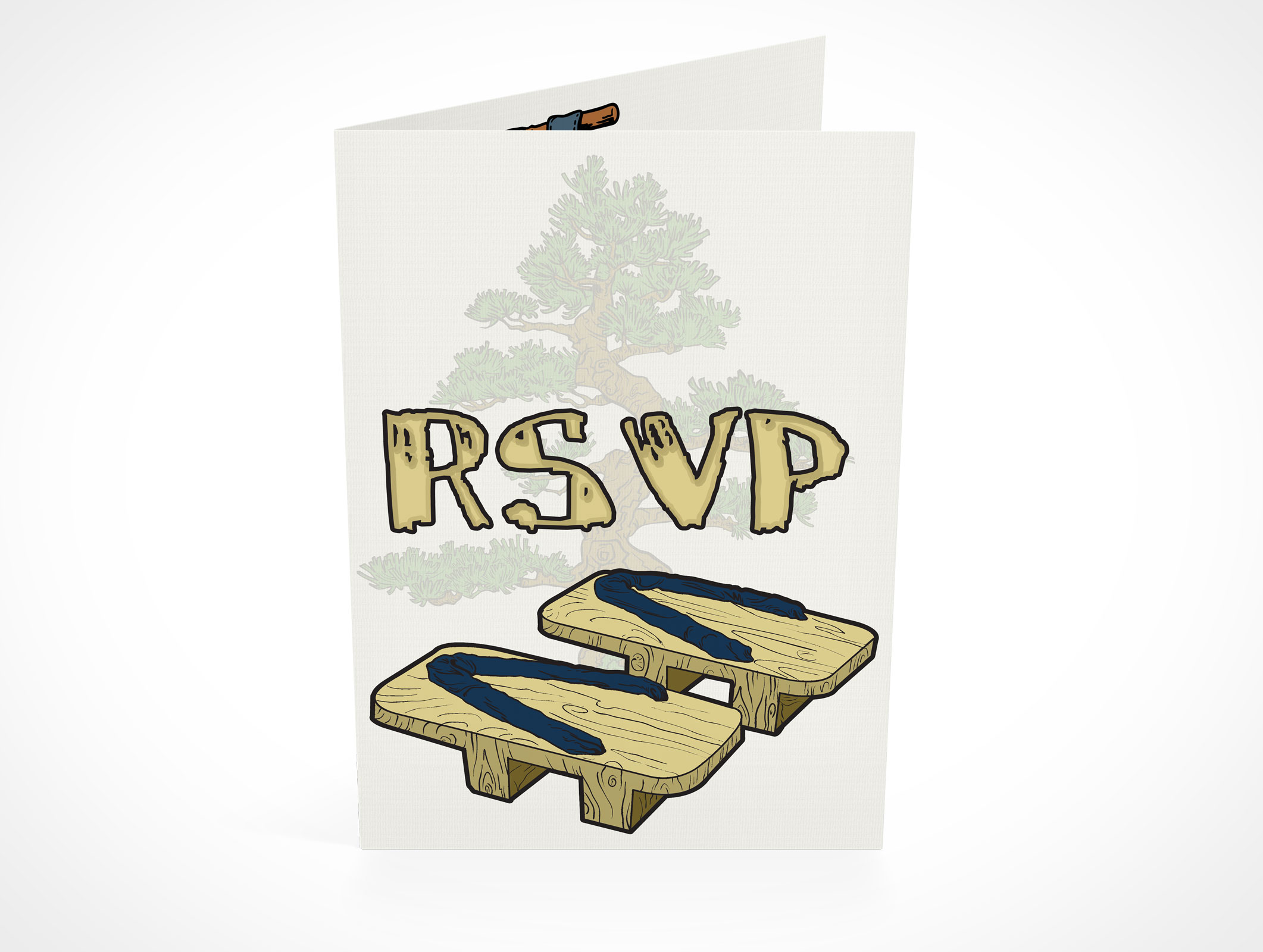 Bi-Fold RSVP Card Mockup 10r2