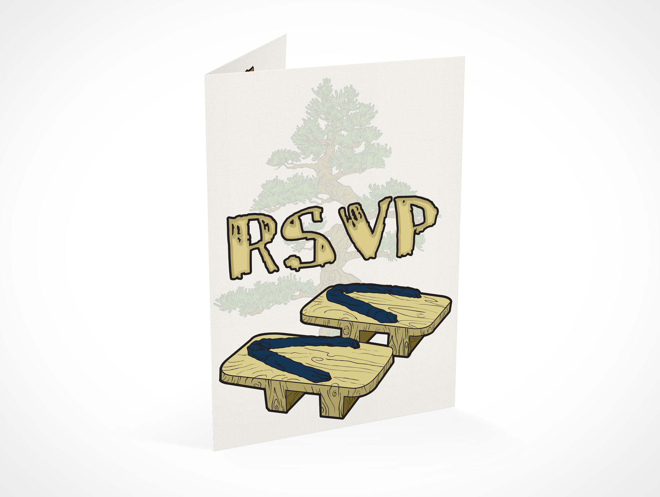 Bi-Fold RSVP Card Mockup 11r3