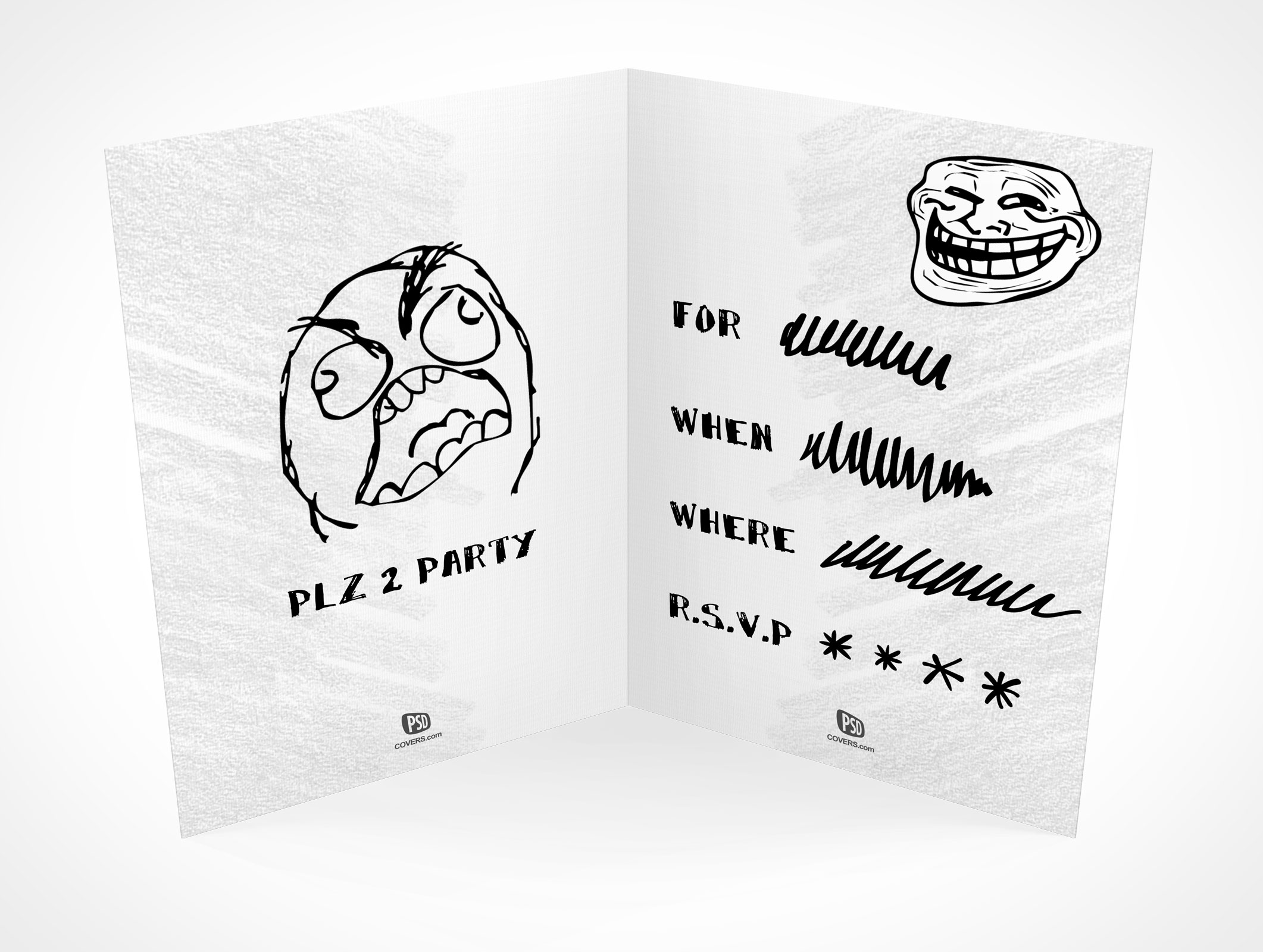 Bi-Fold RSVP Card Mockup 14r2