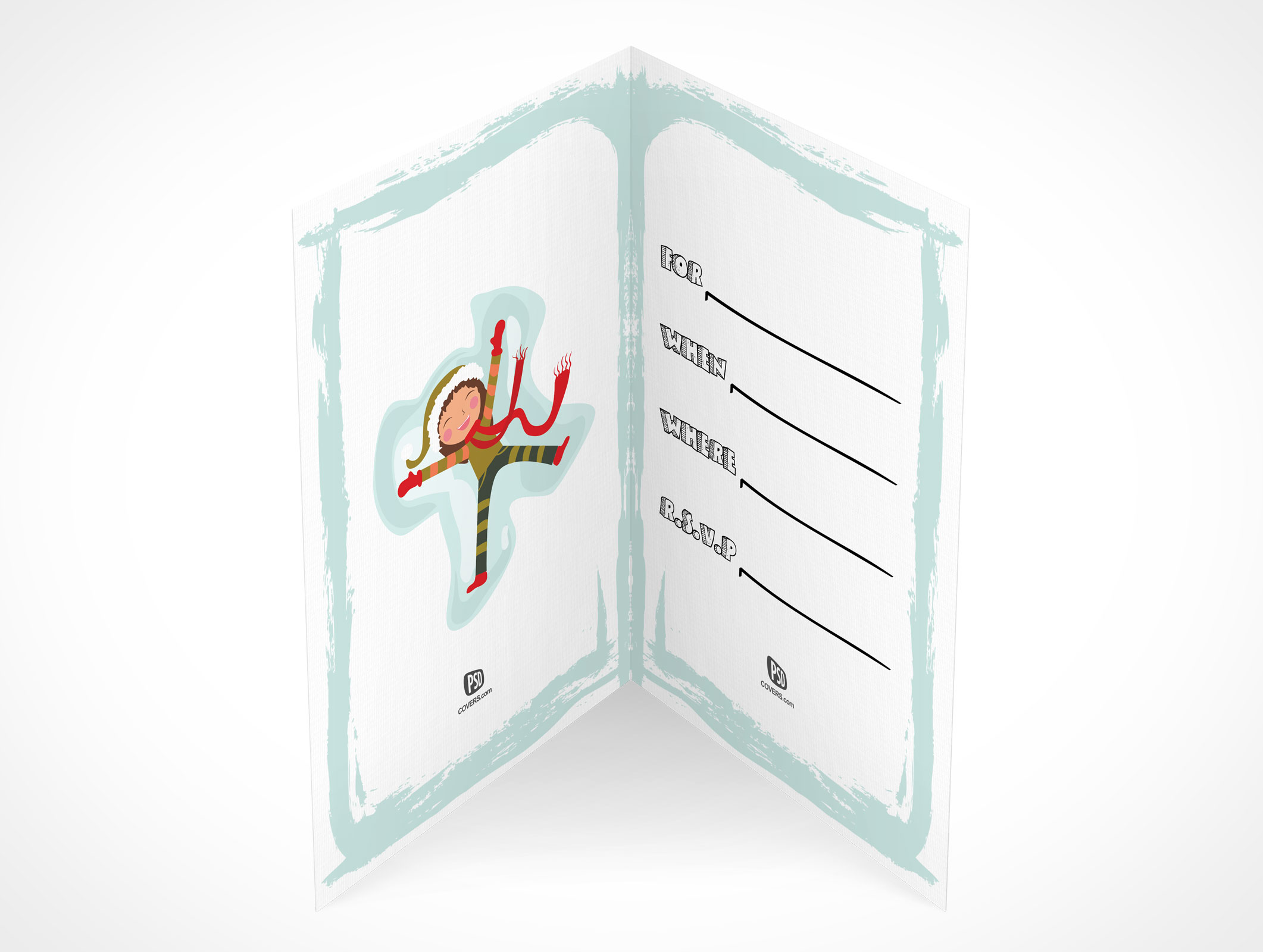 Bi-Fold RSVP Card Mockup 15r4