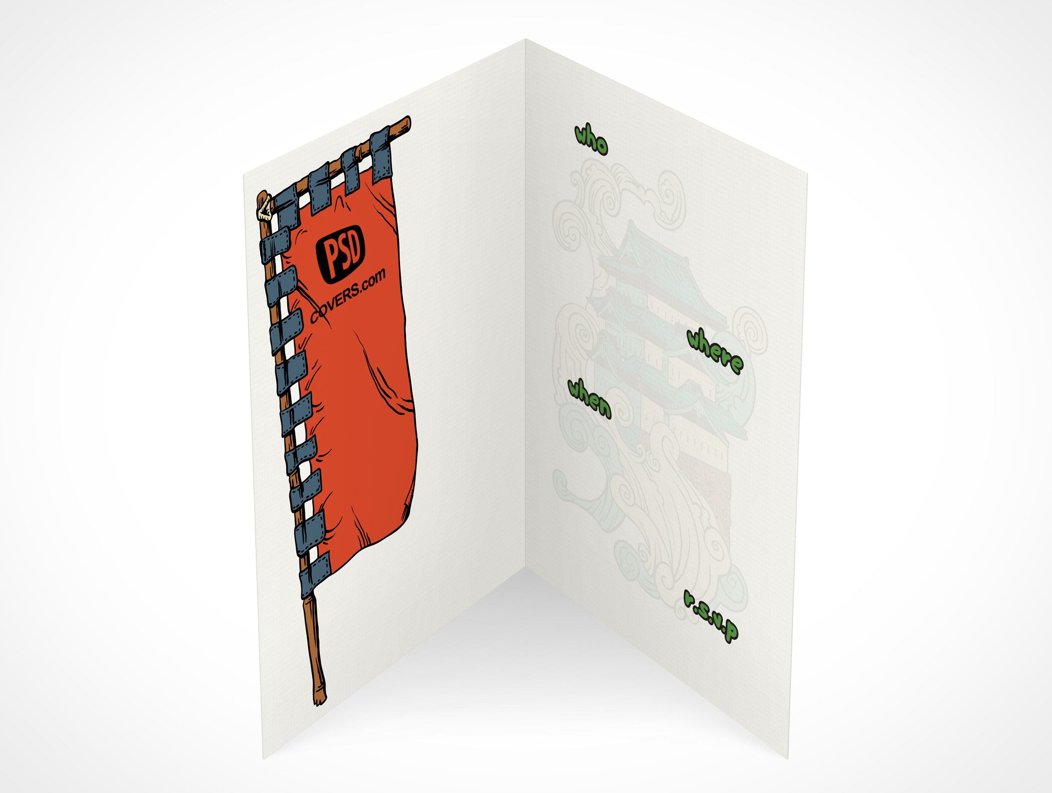 Bi-Fold RSVP Card Mockup 15r5