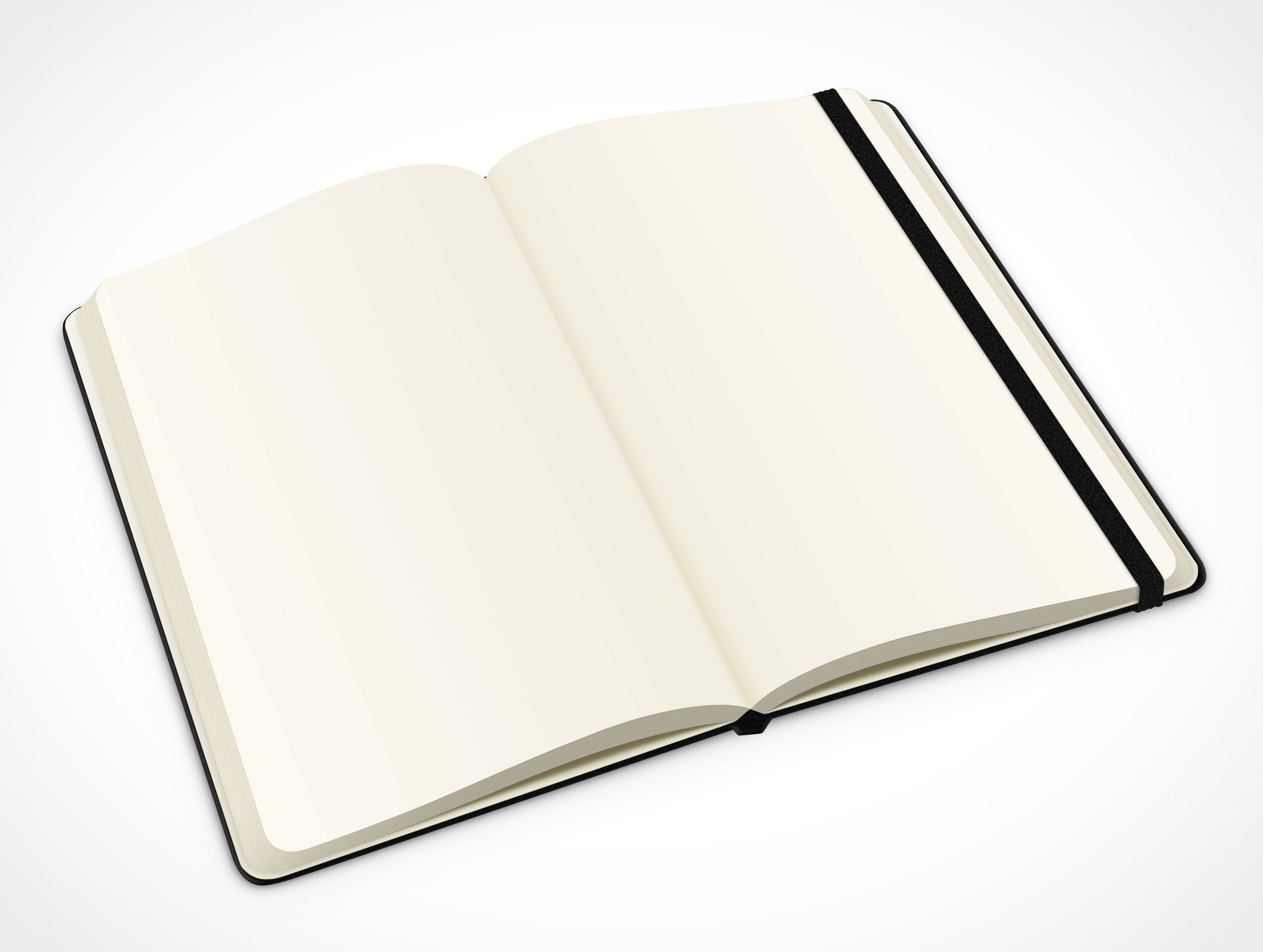Black Notebook Mockup 2r2