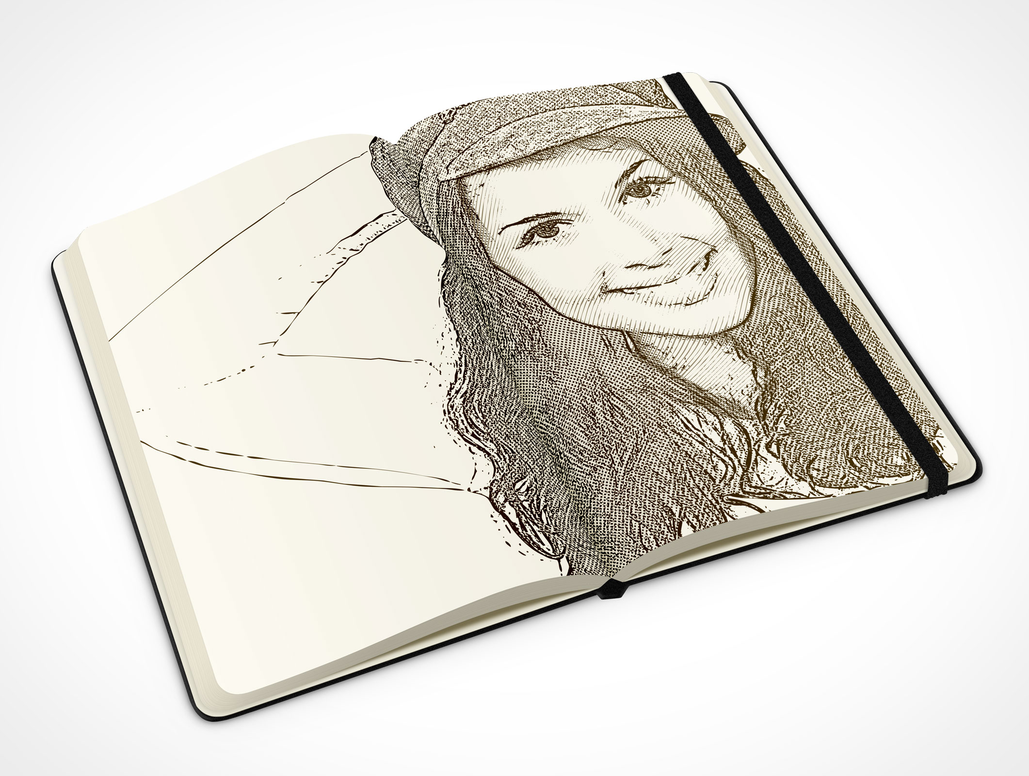 Black Notebook Mockup 2r5