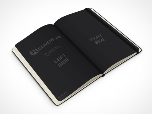 Black Notebook Mockup 3