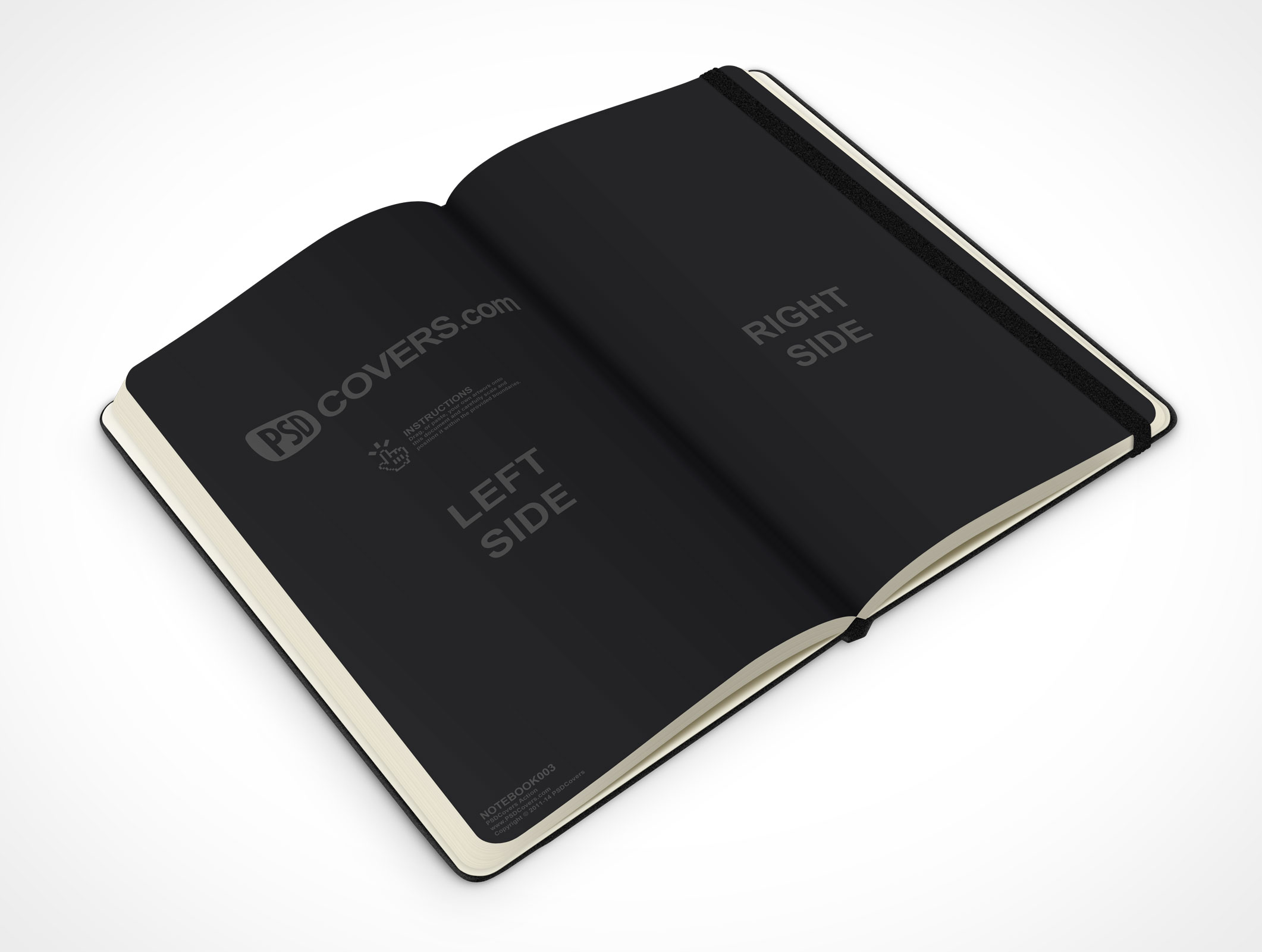 Black Notebook Mockup 3