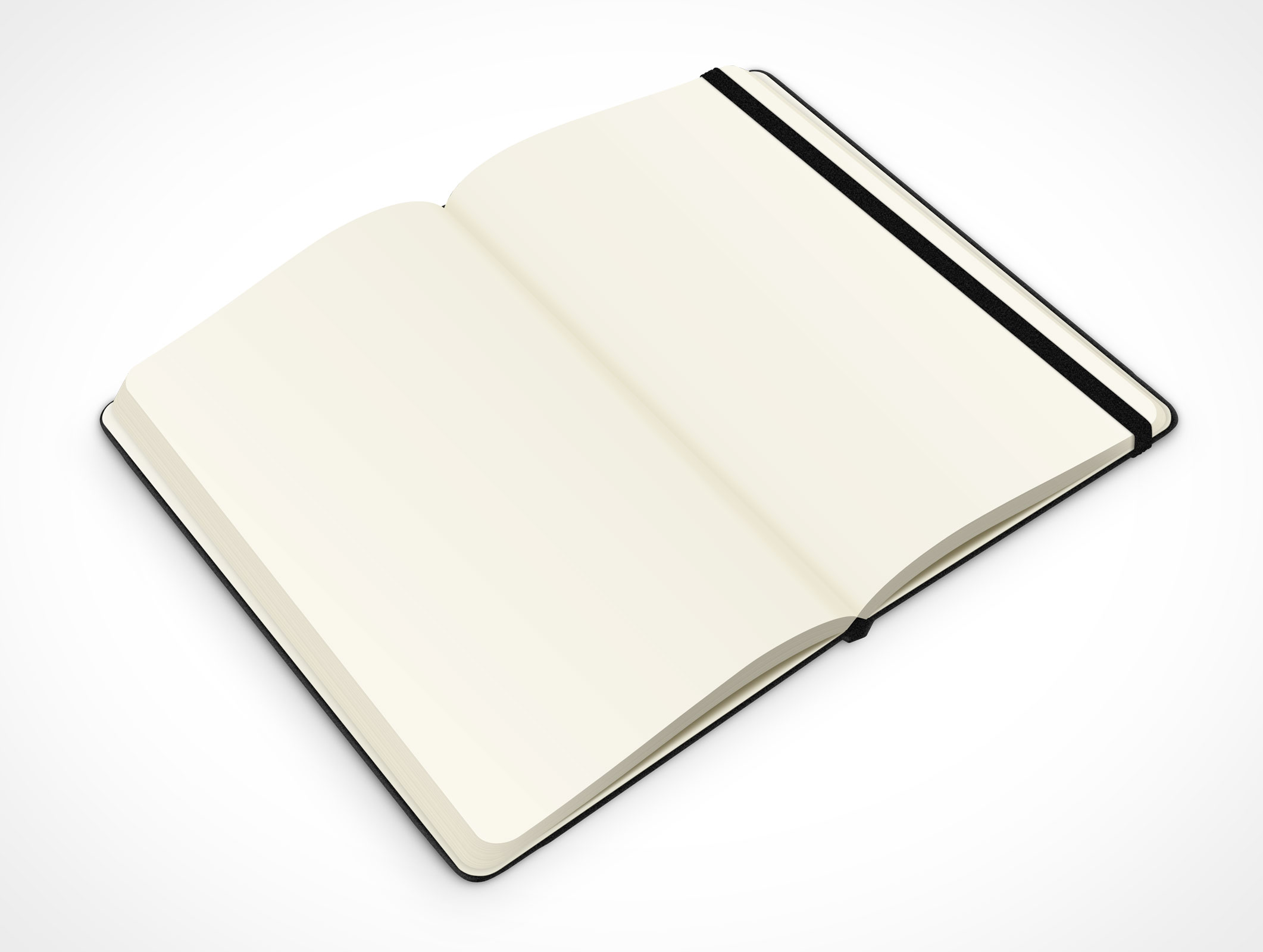 Black Notebook Mockup 3r4