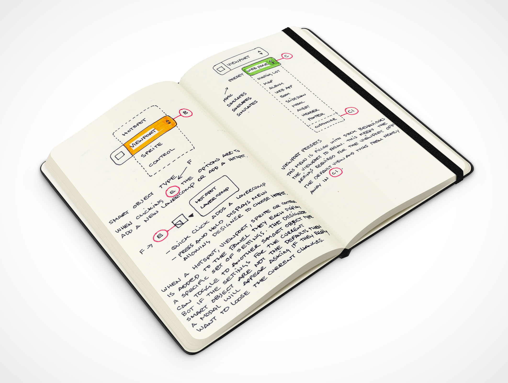 Black Notebook Mockup 3r2