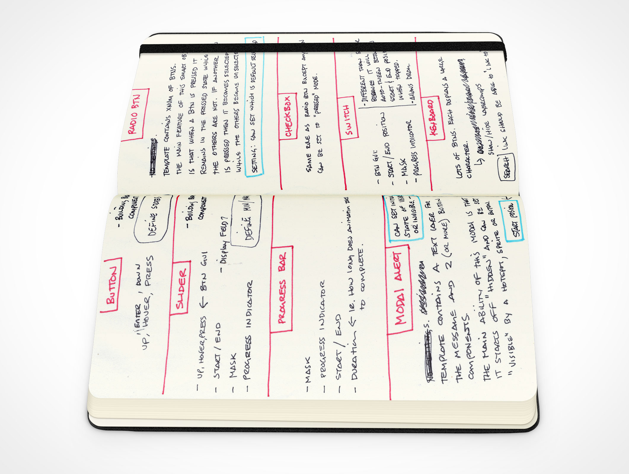 Black Notebook Mockup 4r3