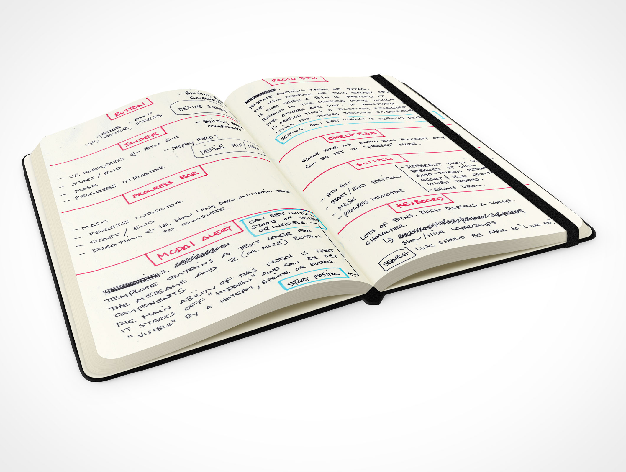 Black Notebook Mockup 6r3