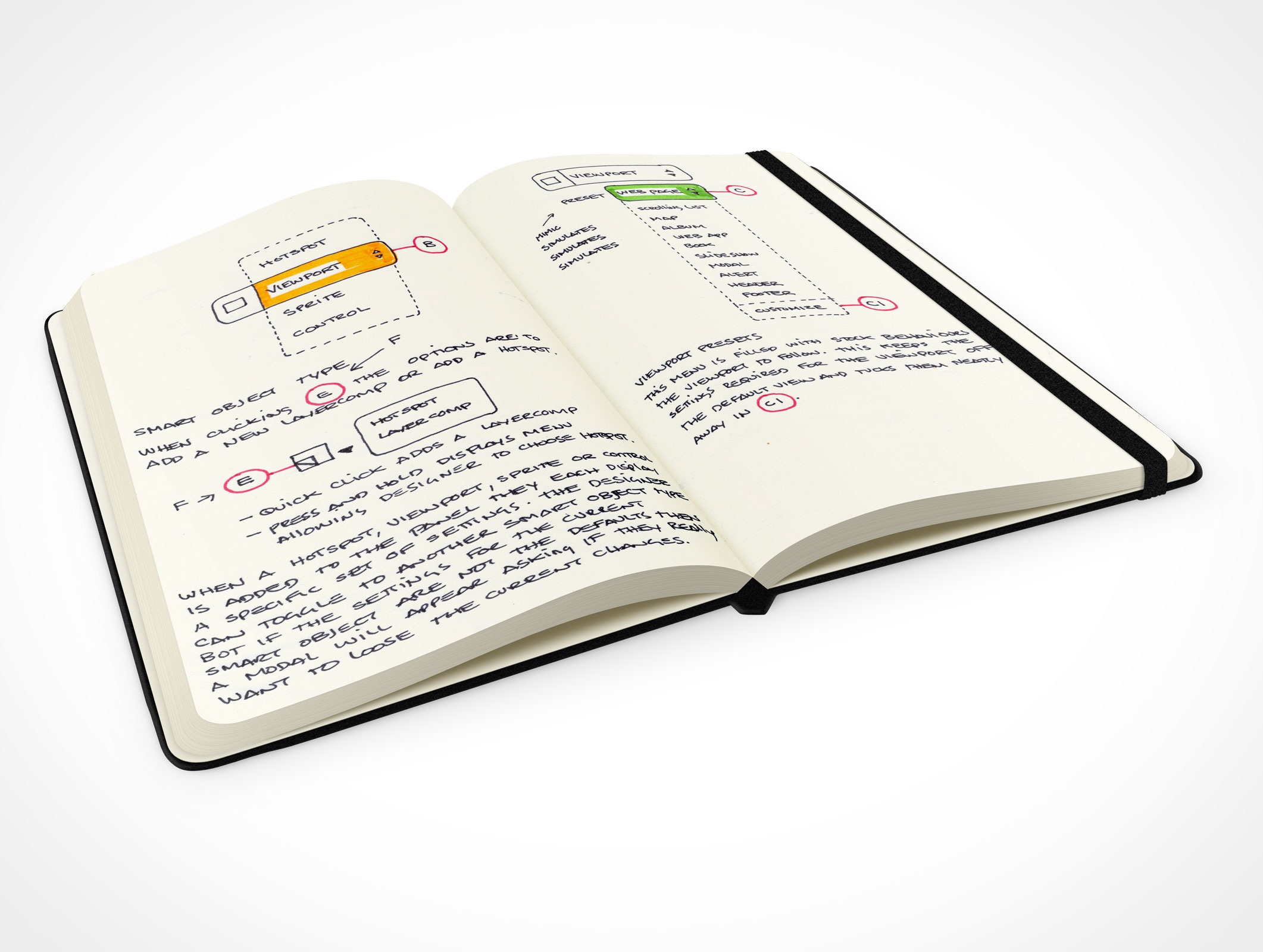 Black Notebook Mockup 6r4