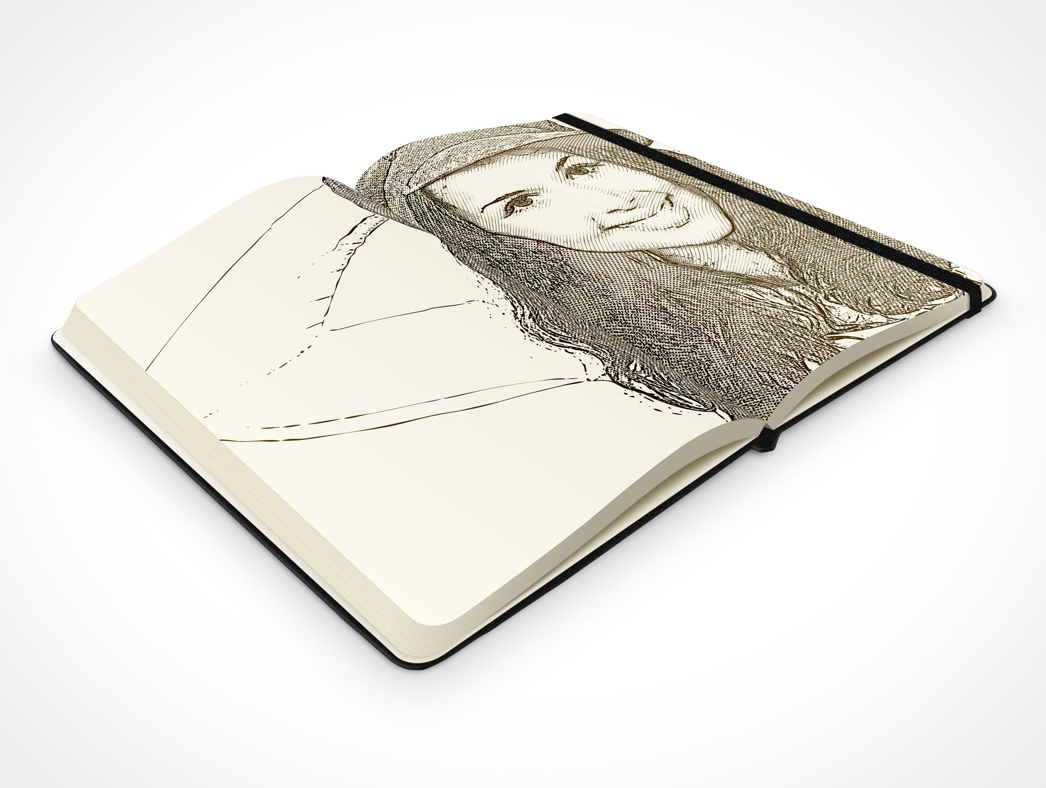 Black Notebook Mockup 7r2