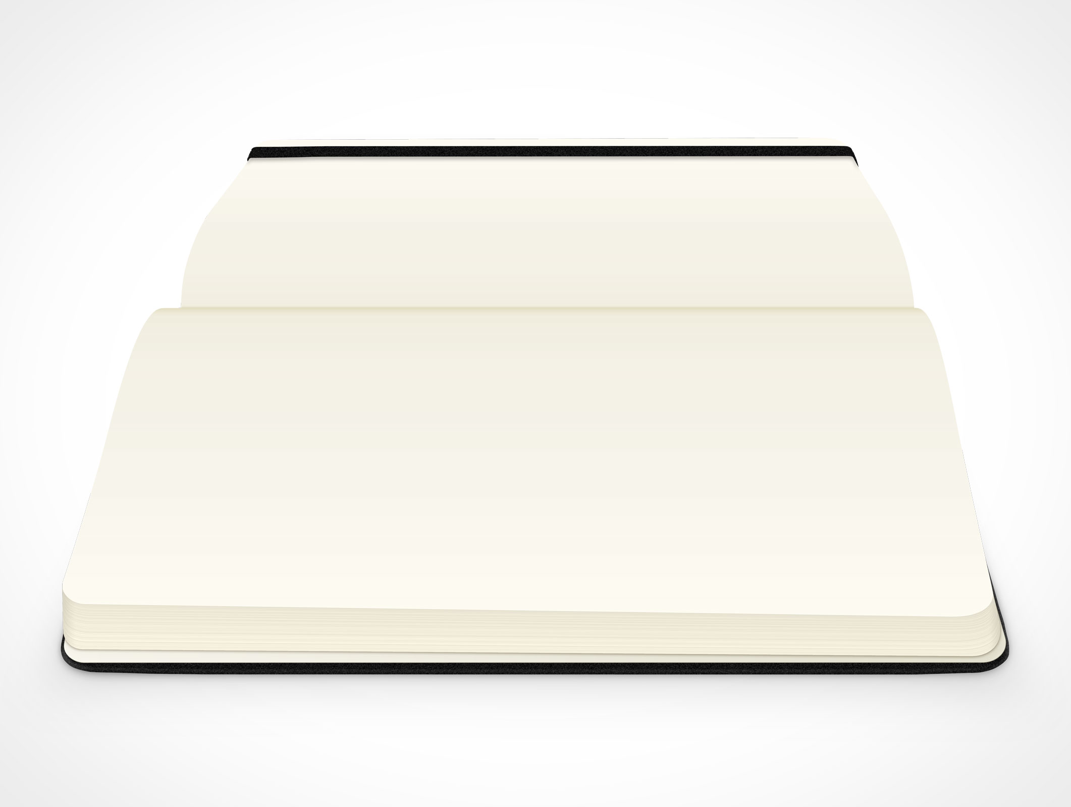 PSD Mockup hardcover side view moleskine