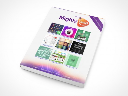 PSD Mockup MightyDeals Softcover Manual