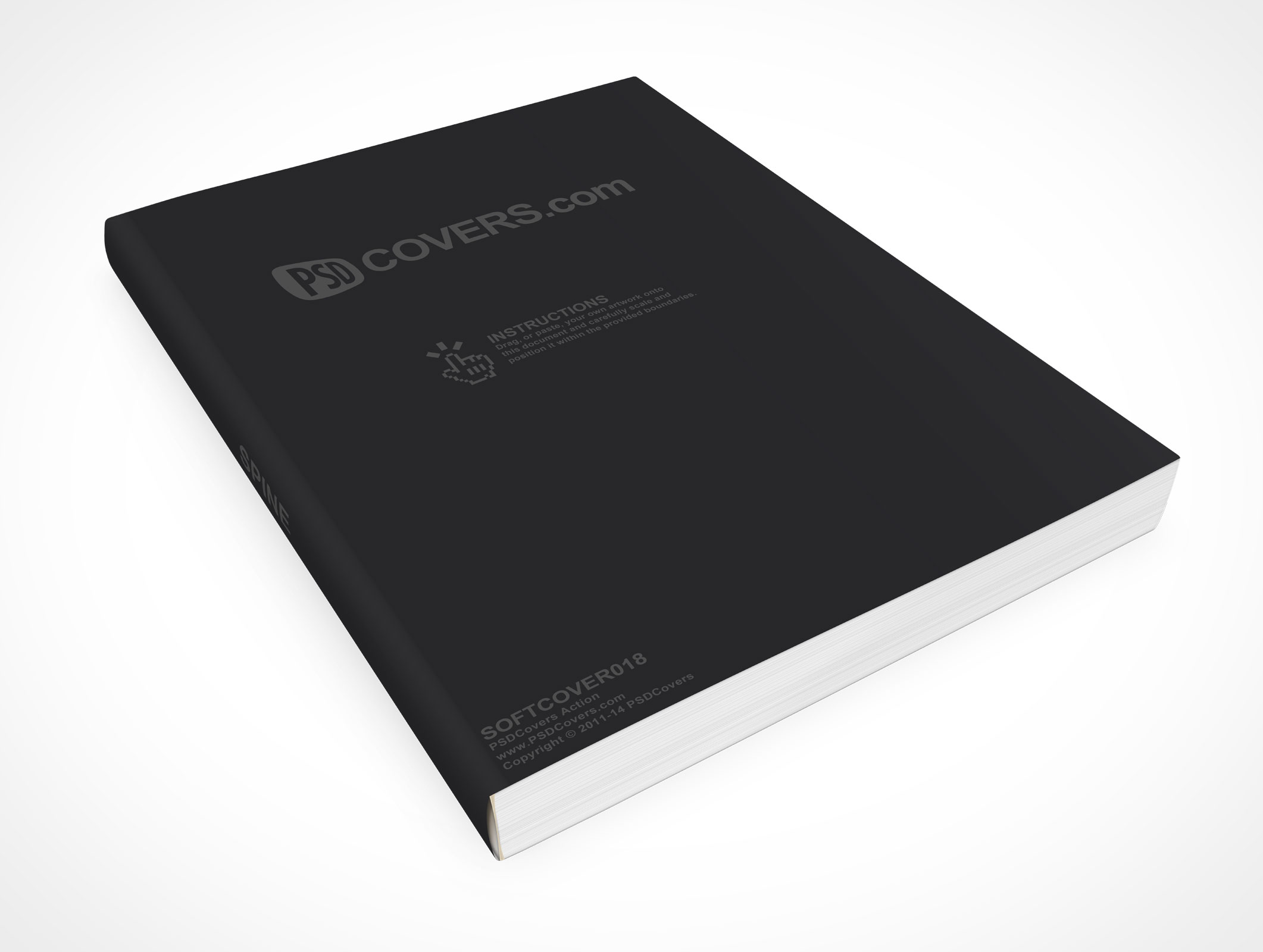 PSD Mockup eBook Softcover Manual