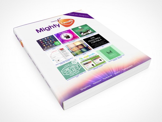 PSD Mockup MightyDeals Softcover Manual